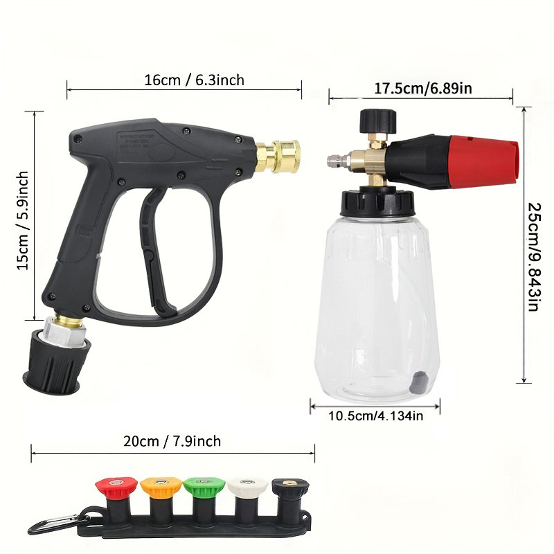 Kit de lança de espuma de neve - Foam Cannon Car Wash avaliação e preço